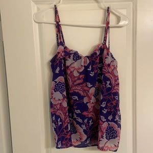 Strappy flowery tank